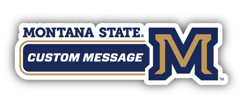 Montana State Bobcats 4-Inch Wide Customizable Vinyl Decal Sticker Officially Licensed Collegiate Product 