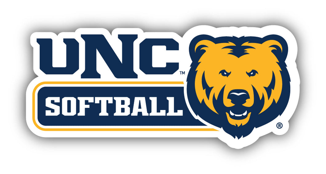Northern Colorado Bears 4 Inch Wide Softball Vinyl Decal Sticker (50 or 100 Pack)