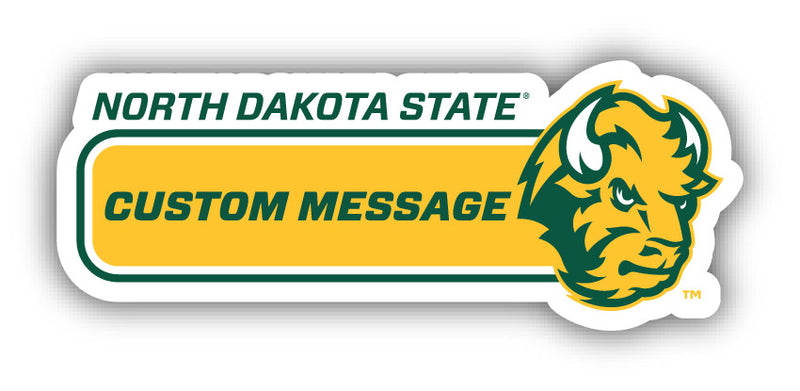 North Dakota State Bison Customizable 4-Inch Wide Magnet/Sticker – Officially Licensed Sticker