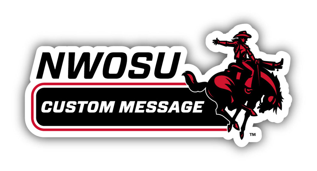 Northwestern Oklahoma State University 4-Inch Wide Customizable Vinyl Decal Sticker Officially Licensed Collegiate Product 