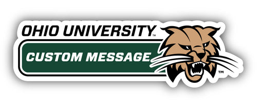 Ohio University 4-Inch Wide Customizable Vinyl Decal Sticker Officially Licensed Collegiate Product 