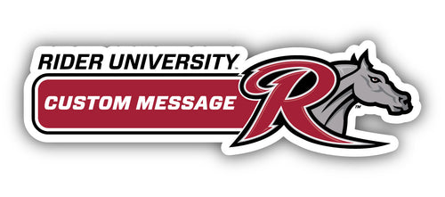 Rider University Broncs 4-Inch Wide Customizable Vinyl Decal Sticker Officially Licensed Collegiate Product 