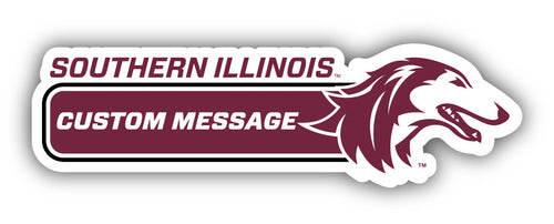 Southern Illinois Salukis 4-Inch Wide Customizable Vinyl Decal Sticker Officially Licensed Collegiate Product 