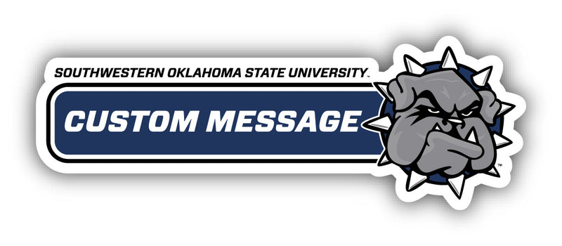 Southwestern Oklahoma State University Customizable 4-Inch Wide Magnet/Sticker – Officially Licensed Sticker
