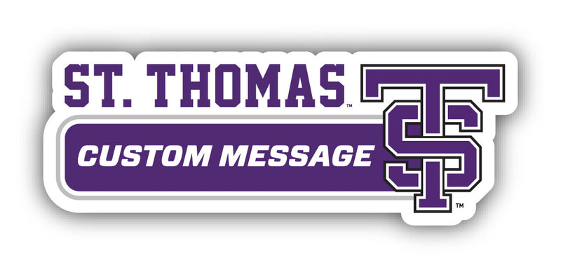 University of St. Thomas 4-Inch Wide Customizable Vinyl Decal Sticker Officially Licensed Collegiate Product 