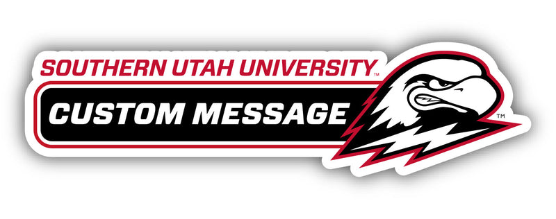 Southern Utah University 4-Inch Wide Customizable Vinyl Decal Sticker Officially Licensed Collegiate Product 