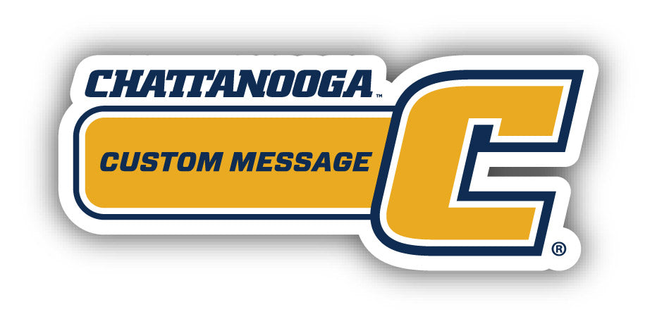 University of Tennessee at Chattanooga 4-Inch Wide Customizable Vinyl Decal Sticker Officially Licensed Collegiate Product 