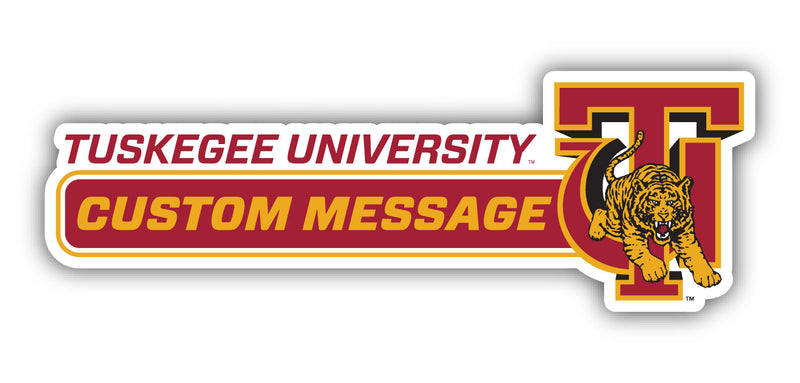 Tuskegee University Customizable 4-Inch Wide Magnet/Sticker – Officially Licensed Sticker