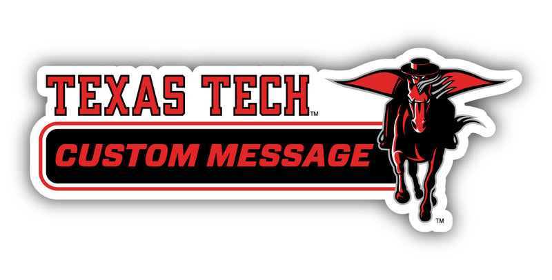 Texas Tech Red Raiders Customizable 4-Inch Wide Magnet/Sticker – Officially Licensed Sticker