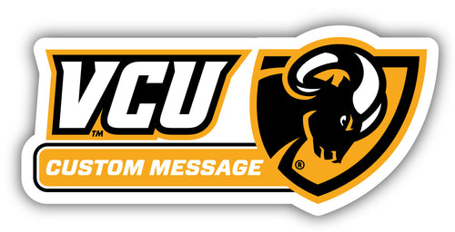 Virginia Commonwealth 4-Inch Wide Customizable Vinyl Decal Sticker Officially Licensed Collegiate Product 