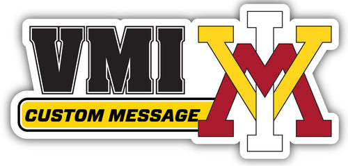VMI Keydets 4-Inch Wide Customizable Vinyl Decal Sticker Officially Licensed Collegiate Product 