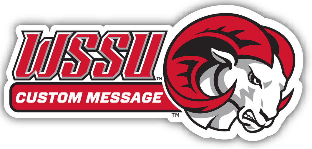 Winston-Salem State 4-Inch Wide Customizable Vinyl Decal Sticker Officially Licensed Collegiate Product 