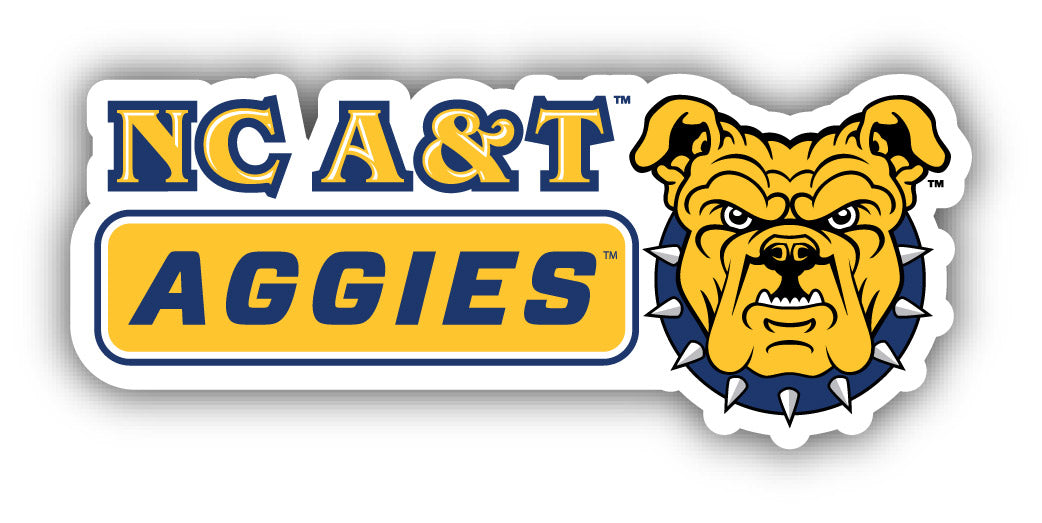 North Carolina A&T State Aggies 4 Inch Wide Colorful Vinyl Decal Sticker