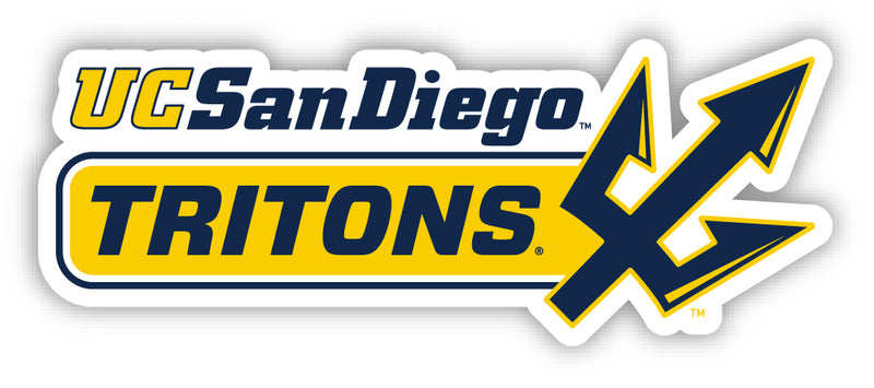 UC San Diego 4-Inch Wide Vinyl Decal Sticker Officially Licensed Collegiate Product