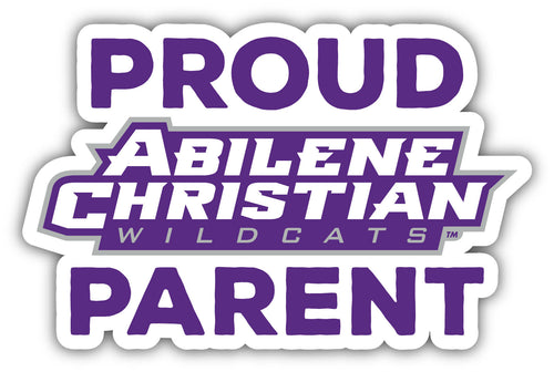 Abilene Christian University 4-Inch Proud Parent NCAA Vinyl Sticker - Durable School Spirit Decal