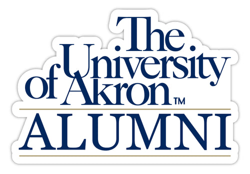 Akron Zips 4-Inch Alumni NCAA Vinyl Sticker - Durable School Spirit Decal