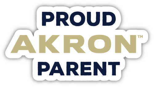 Akron Zips 4-Inch Proud Parent NCAA Vinyl Sticker - Durable School Spirit Decal