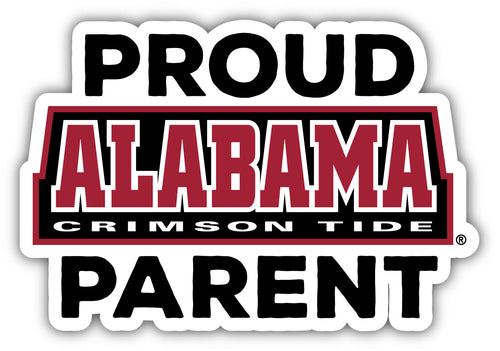 Alabama Crimson Tide 4-Inch Proud Parent NCAA Vinyl Sticker - Durable School Spirit Decal