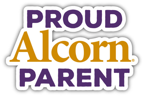 Alcorn State Braves 4-Inch Proud Parent NCAA Vinyl Sticker - Durable School Spirit Decal