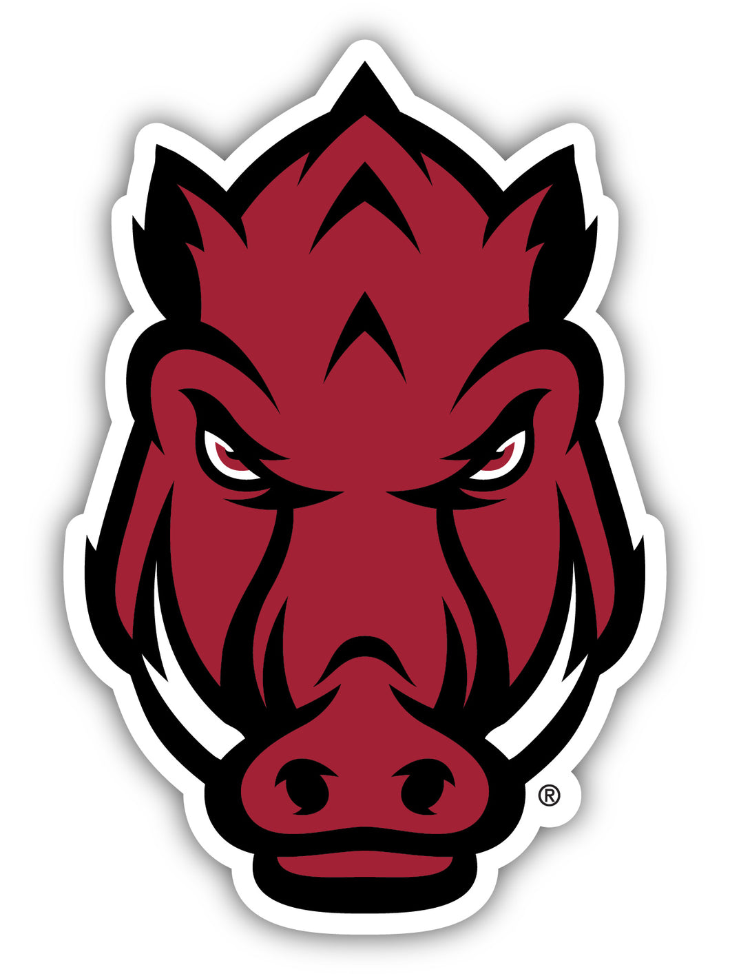 Arkansas Razorbacks 4 Inch Vinyl Decal Magnet Officially Licensed Collegiate Product