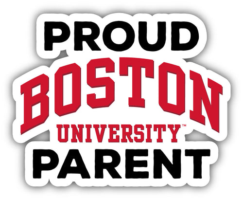 Boston Terriers 4-Inch Proud Parent NCAA Vinyl Sticker - Durable School Spirit Decal