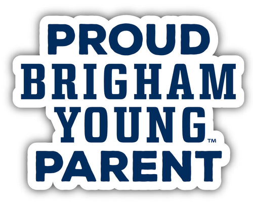 Brigham Young Cougars 4-Inch Proud Parent NCAA Vinyl Sticker - Durable School Spirit Decal