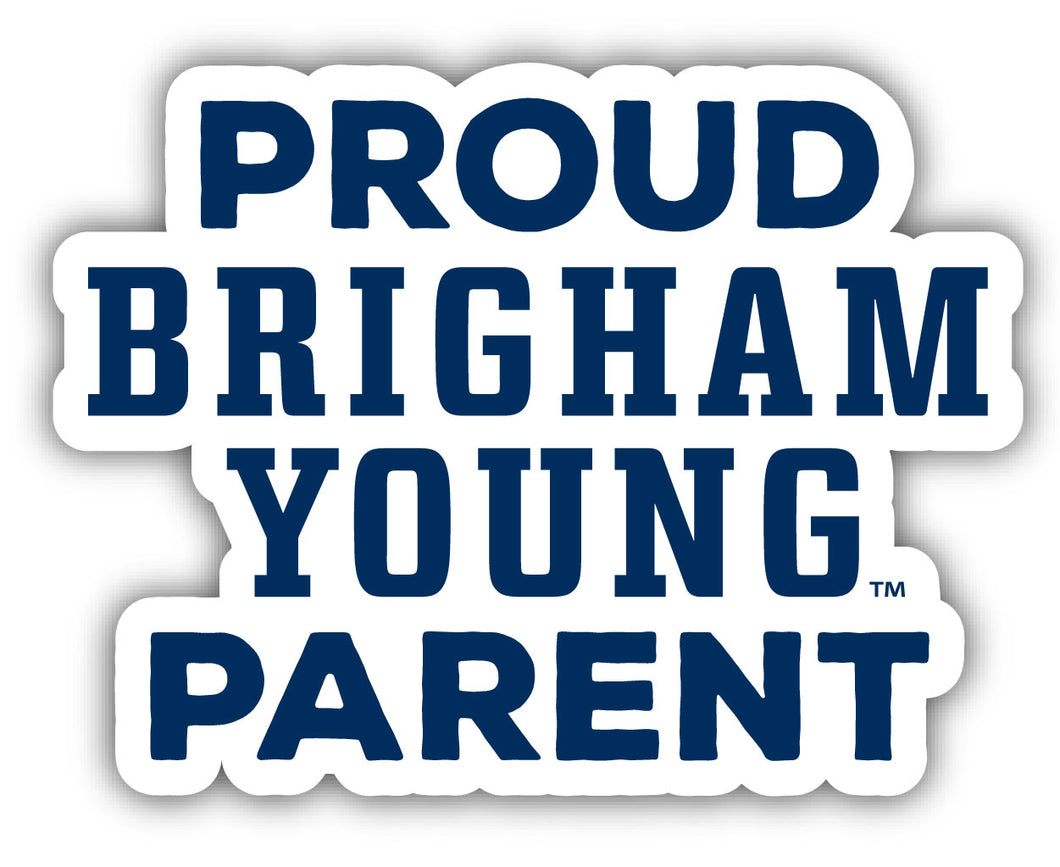 Brigham Young Cougars 4-Inch Proud Parent NCAA Vinyl Sticker - Durable School Spirit Decal