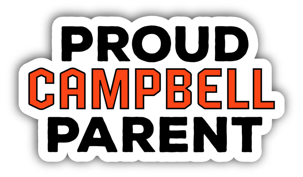 Campbell University Fighting Camels 4-Inch Proud Parent NCAA Vinyl Sticker - Durable School Spirit Decal