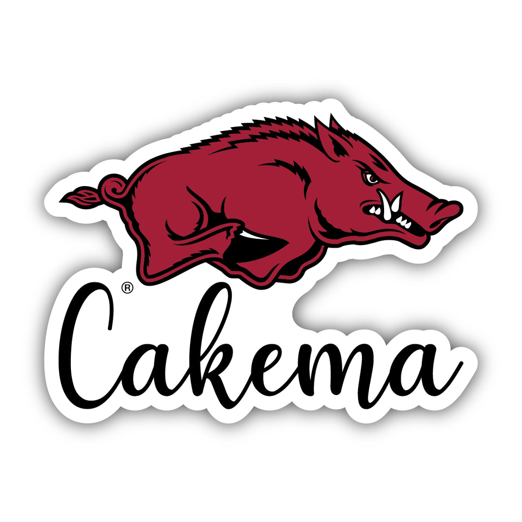 Arkansas Razorbacks 2-Inch on one of its sides NCAA Durable School Spirit Vinyl Decal Sticker