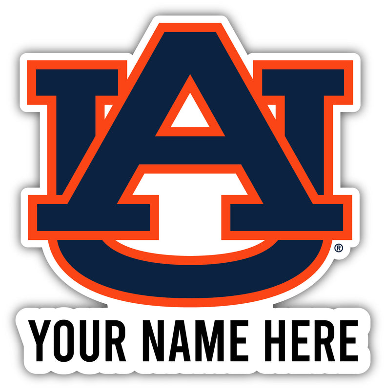 Auburn Tigers Customizable Round Vinyl Decal Sticker Officially Licensed Collegiate Product 8-Inch
