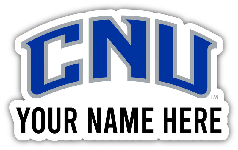 Christopher Newport Captains Customizable Round Vinyl Decal Sticker Officially Licensed Collegiate Product 4-Inch