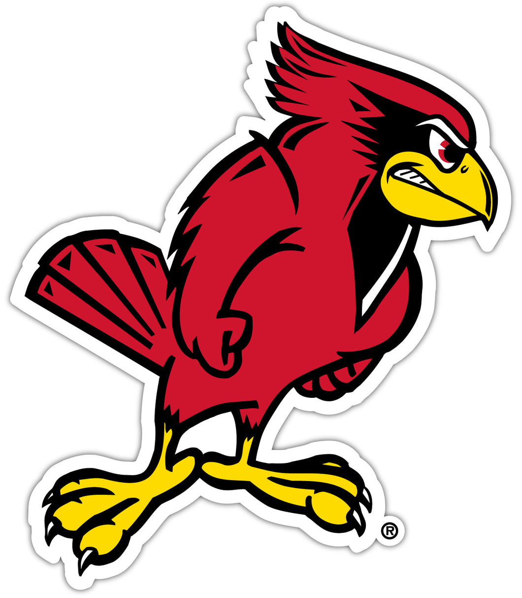 Illinois State Redbirds Mascot 14 Inch Tall NCAA Vinyl Decal Sticker for Fans, Students, and Alumni