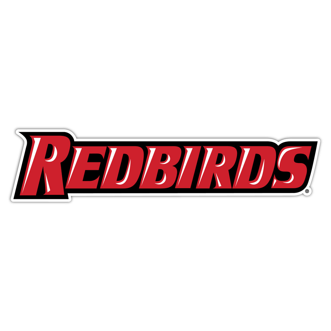 Illinois State Redbirds Wordmark Logo NCAA Vinyl Decal Sticker for Fans, Students, and Alumni