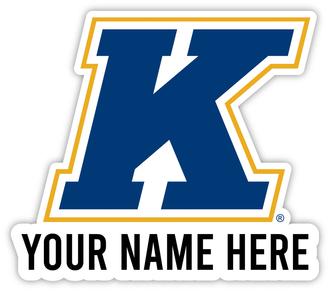 Kent State University Customizable Round Vinyl Decal Sticker Officially Licensed Collegiate Product 4-Inch