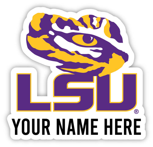 LSU Tigers Customizable Round Vinyl Decal Sticker Officially Licensed Collegiate Product 3-Inch