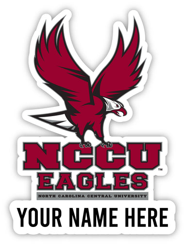 North Carolina Central Eagles Customizable Round Vinyl Decal Sticker Officially Licensed Collegiate Product 6-Inch