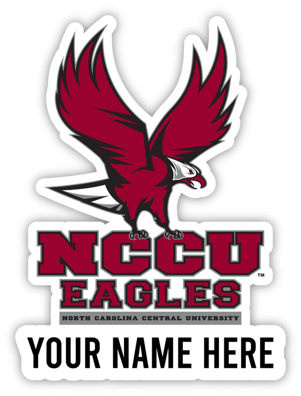 North Carolina Central Eagles Customizable Round Vinyl Decal Sticker Officially Licensed Collegiate Product 6-Inch
