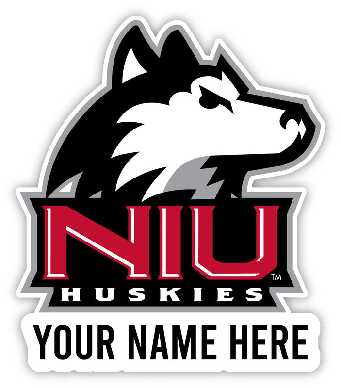 Northern Illinois Huskies Customizable Round Vinyl Decal Sticker Officially Licensed Collegiate Product 8-Inch