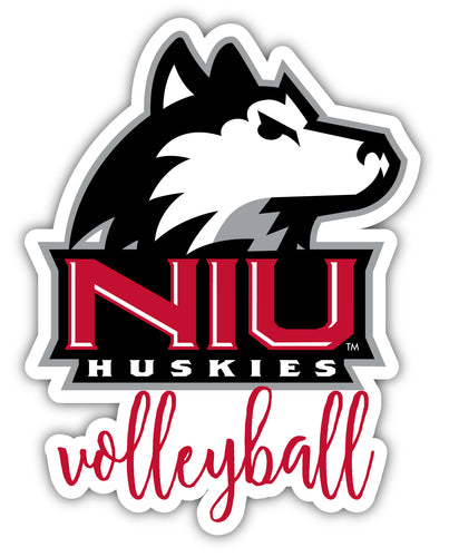 Northern Illinois Huskies 4-Inch volleyball NCAA Vinyl Decal Sticker for Fans, Students, and Alumni