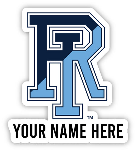 Rhode Island University Customizable Round Vinyl Decal Sticker Officially Licensed Collegiate Product 12-Inch