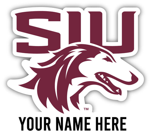 Southern Illinois Salukis Customizable Round Vinyl Decal Sticker Officially Licensed Collegiate Product 6-Inch