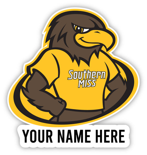 Southern Mississippi Golden Eagles Customizable Round Vinyl Decal Sticker Officially Licensed Collegiate Product 2-Inch