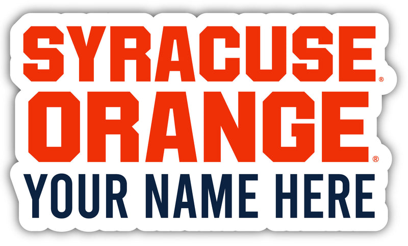 Syracuse Orange Customizable Round Vinyl Decal Sticker Officially Licensed Collegiate Product