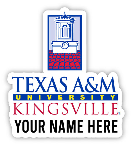 Texas A&M Kingsville Javelinas Customizable Round Vinyl Decal Sticker Officially Licensed Collegiate Product 6-Inch