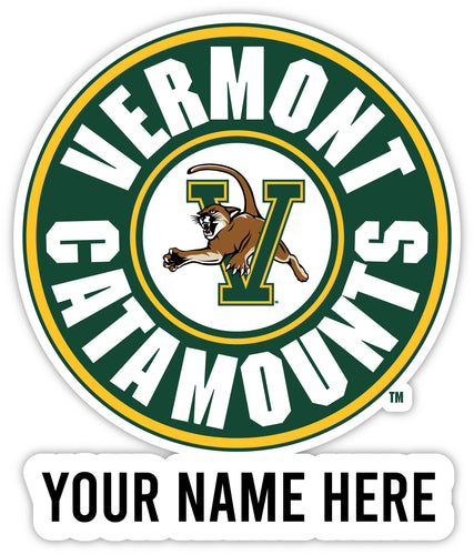 Vermont Catamounts Customizable Round Vinyl Decal Sticker Officially Licensed Collegiate Product 8-Inch