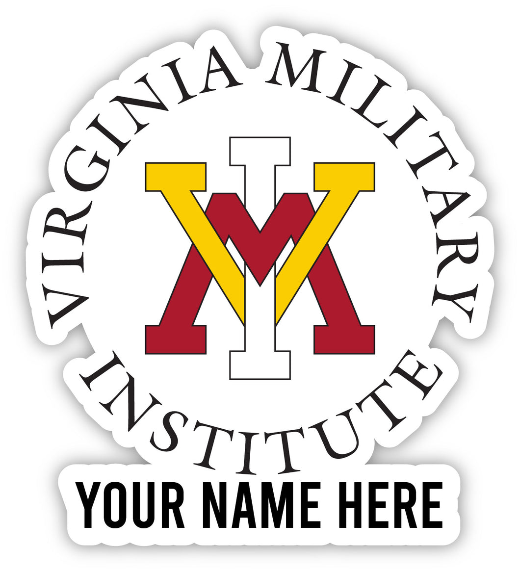 VMI Keydets Customizable Round Vinyl Decal Sticker Officially Licensed Collegiate Product 3-Inch