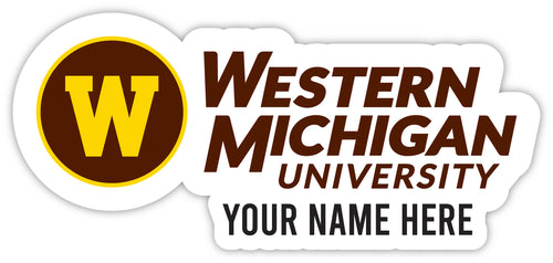 Western Michigan University Customizable Round Vinyl Decal Sticker Officially Licensed Collegiate Product 4-Inch
