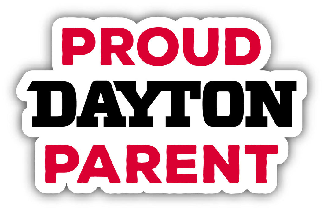 Dayton Flyers 4-Inch Proud Parent 4-Pack NCAA Vinyl Sticker - Durable School Spirit Decal