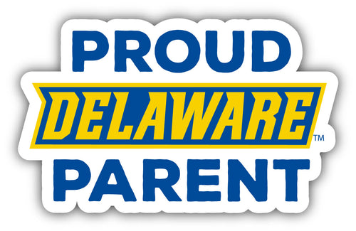 Delaware Blue Hens 4-Inch Proud Parent 4-Pack NCAA Vinyl Sticker - Durable School Spirit Decal