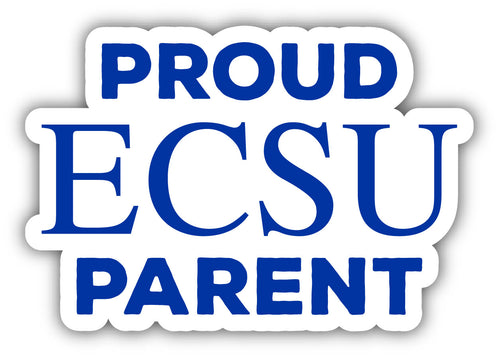 Elizabeth City State University 4-Inch Proud Parent 4-Pack NCAA Vinyl Sticker - Durable School Spirit Decal